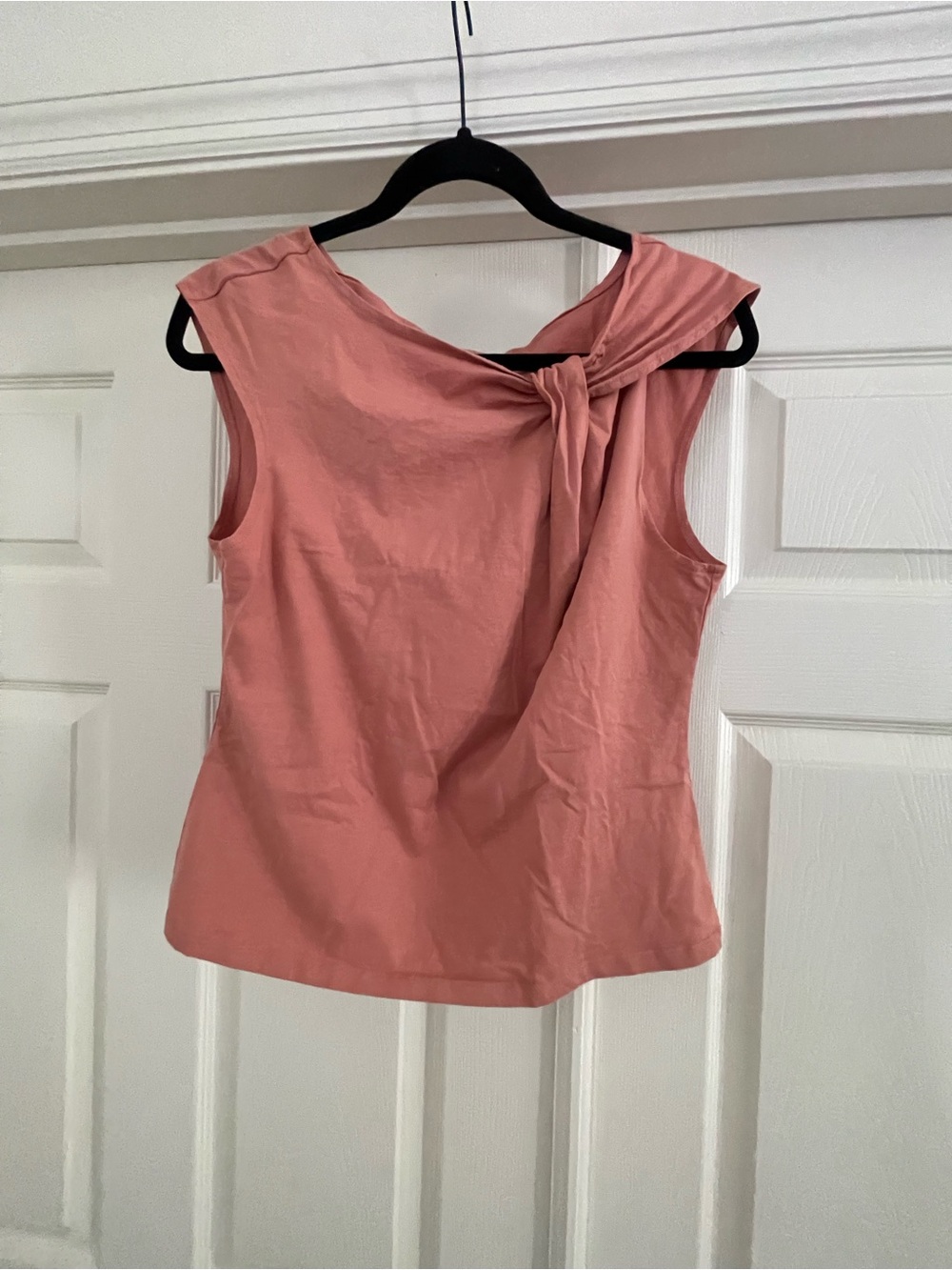 Banana Republic Dusty Rose Knot-Shoulder Sleeveless Top